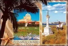 Cette balade se termine à (ou aux) Saintes-Maries-de-la-Mer. Capitale de la Camargue, c'est une station balnéaire située dans le département ...