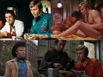 C'est une comédie dramatique américaine de 1969, il a été réalisé par John Schlesinger.
Dustin Hoffman, Jon Voight, Sylvia Miles font partie de la distribution. 
C'est l'histoire d'un « beau gosse » qui veut monnayer ses charmes auprès de femmes riches. Mais il échoue. Il rencontre une personne en perdition Le film a été classé « X » aux USA.
Quel est ce film ?