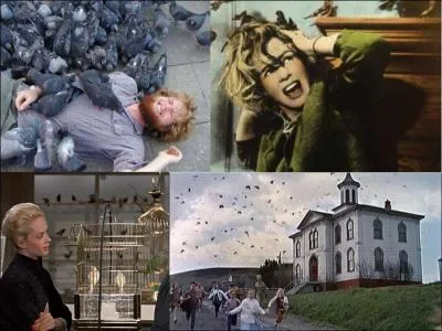 C'est un film fantastique, d'horreur de 1963, il a été réalisé par Alfred Hitchcock.
Tippi Hedren , Lonny Chapman , Malcolm Atterbury font partie de la distribution. 
Un avocat rencontre une jeune mondaine. Durant un week-end, ils se retrouvent mis en danger par des attaques « aériennes » ! 
Quel est ce film ?