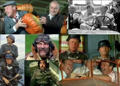 C'est un film comique français de 1966, il a été réalisé par Gérard Oury
Bourvil, Louis de Funès, Terry-Thomas, Claudio Brook, Mike Marshall font partie de la distribution. 
Un peintre en bâtiments, un chef d'orchestre, trois anglais dont l'un d'eux est surnommé « Big moustache » et un voyage rocambolesque ! 
Quel est ce film ?