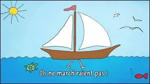 Dans la comptine "Maman, les p'tits bateaux", que répond sa maman quand l'enfant lui demande : « Les p'tits bateaux qui vont sur l'eau, ont-ils des jambes ? » ? (version originale)