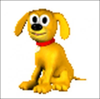 Comment s'appelle le personnage qui est un chien jaune ?