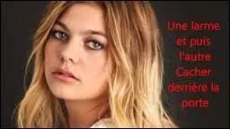 Cette fois, vous devrez compléter les paroles de « La fuite » (2015). À vous de montrer de quoi vous êtes capable. « Une vie qui s'en va, c'est la fuite et...