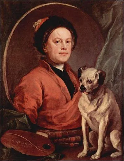 Hogarth, dont vous voyez l'autoportrait, est un peintre anglais du XVIIIe siècle. Quel était son prénom ?