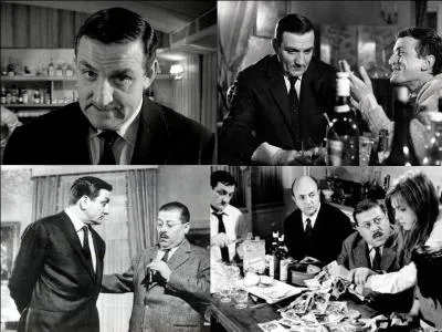 C'est une comédie policière de 1963, il a été réalisé par Georges Lautner.
Lino Ventura, Bernard Blier, Francis Blanche, Robert Dalban, Jean Lefebvre font partie de la distribution. 
Où comment gérer la succession d'un gangster à l'agonie ! Cela promet des « bourre-pifs », des explosions, des coups de feu et surtout des dialogues d'une « finesse » extraordinaire ! 
Quel est ce film ?