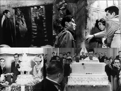 C'est un film dramatique japonais de 1960, il a été réalisé par Akira Kurosawa.
Toshirō Mifune, Masayuki Mori, Kyōko Kagawa font partie de la distribution. 
Pendant des cérémonies de mariage, un patron se retrouve impliqué dans des scandales financiers. D'autres « histoires » « véreuses » apparaissent au cours des festivités ! 
Quel est ce film ?