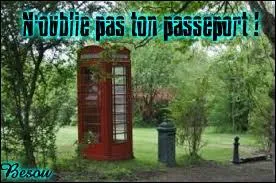 Imaginons que l'on vous dise de ne pas oublier votre passeport afin de partir à l'étranger. Que vous dira-t-on ?