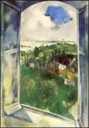 "La Fenêtre sur l'Île de Bréhat" est un tableau de ...