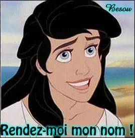 Il a adopté la même coiffure qu'Ariel, son épouse ! Ce prince est visible dans « La Petite Sirène ». Qui est-il ?