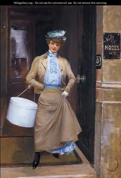 XIXe siecle - Aussi fugitive qu'elle soit, la mode a été immortalisée par les peintres de l'époque tels que James Tissot, Edouard Manet, etc. De qui est ce tableau de 1905 intitulé "Le Trottoir" ?