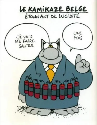 Jeff, un ami français raconte une petite blague "Que faire lorsqu'un Belge vous lance une grenade" ?