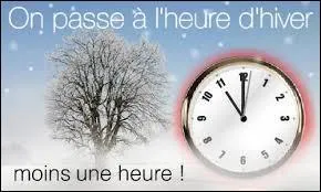 En 2015, à quelle date va-t-on passer à l'heure d'hiver ?