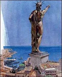 Quel dieu grec est représenté sur le colosse de l'île de Rhodes ?