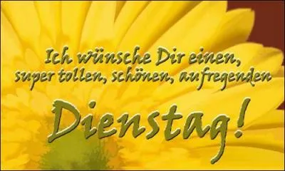 Si je vous dis Dienstag en allemand, que me répondez-vous en français ?