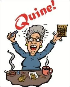 Cette dame joue au loto, le dimanche. Que vient-elle de faire ?