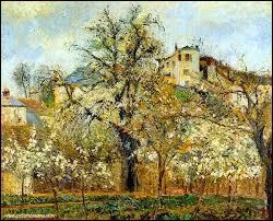 "Printemps, pruniers en fleurs, Pontoise" est un tableau de (d') ...