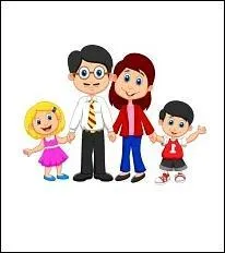 Le fiston est à la droite de sa maman.