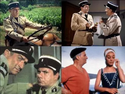 C'est un film historique de 1964, il a été réalisé par Jean Girault.
Louis de Funès, Michel Galabru, Jean Lefebvre, Geneviève Grad, Claude Piéplu font partie de la distribution ! 
La tactique de la maréchaussée de la Côte d'Azur est de chasser les nudistes ! N'est-ce pas Maréchal des logis-chef Cruchot ?
Quel est ce film ?