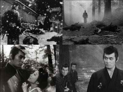 C'est un film dramatique japonais de 1966, il a été réalisé par Kihachi Okamoto.
Tatsuya Nakadai, Yuzo Kayama, Michiyo Aratama, Toshirō Mifune font partie de la distribution. 
Un samouraï dévoyé, autrement dit un tueur, doit faire un combat d'exhibition. On lui demande d'accepter de perdre le combat mais, il tue son adversaire ! 
Quel est ce film ?