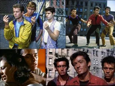 C'est un film musical de 1961, il a été réalisé par Robert Wise et Jerome Robbins.
Natalie Wood, Richard Beymer, Russ Tamblyn font partie de la distribution ! 
C'est une adaptation moderne de la pièce Roméo et Juliette de William Shakespeare ! Au lieu de deux familles qui s'opposent, ce sont deux bandes de jeunes qui le font ! 
Quel est ce film ?