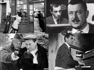 C'est un film noir, un drame de 1960, il a été réalisé par François Truffaut.
Charles Aznavour, Marie Dubois, Nicole Berger, Bobby Lapointe font partie de la distribution ! 
Un timide, triste pianiste de bar va trouver l'amour et les ennuis à cause de ses frères
Quel est ce film ?