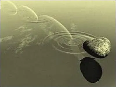 Faire des ricochets dans la _______ du village.