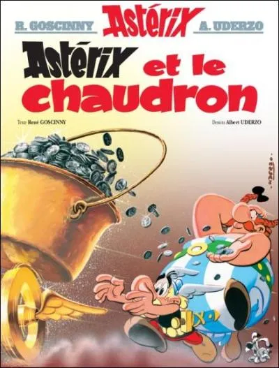 À la fin du livre "Astérix et le Chaudron", à qui profitent les sesterces de Moralélastix ?