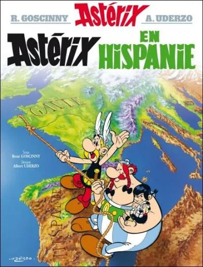 Dans le livre "Astérix en Hispanie", à quelle oeuvre littéraire fait-on allusion, à un moment ?
