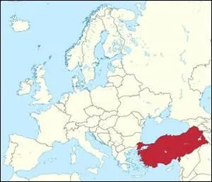 Comment s'appelle le pays qui est tout à l'est de l'Europe ?