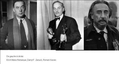 Deux personnalités ont participé à l'écriture du scénario. Les deux sont des écrivains renommés, l'un des deux est également un diplomate. Lequel de ces trois personnes n'a pas participé à l'écriture du scénario ?