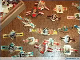 Collections diverses et variées. 2 ème chapitre. je collectionne les bagues de cigares, je suis...