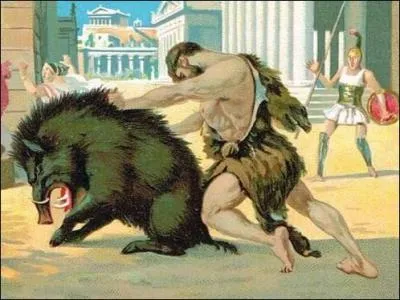 Quel sanglier le légendaire Héraclès doit-il capturer dans son quatrième travail ?