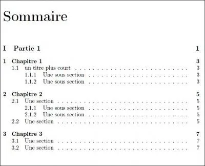 O&ugrave; trouve-t-on la table des mati&egrave;res ?