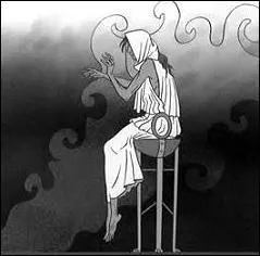 Qu'est-ce qui permettait à la pythie de Delphes de délivrer les oracles ?