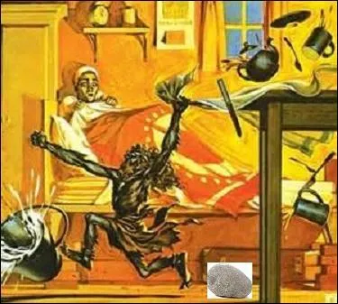 Quel pouvoir possède cet esprit maléfique de la mythologie africaine ? Regardez bien l'illustration.