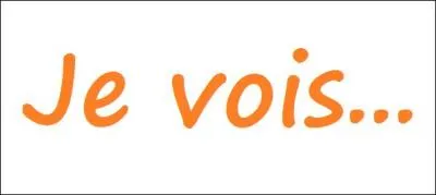 Qui va commencer ses phrases par "Je vois" ?
