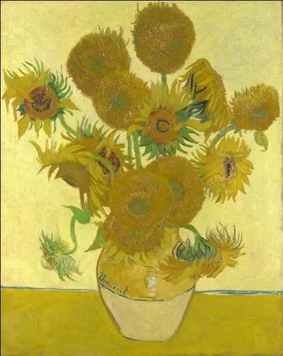 Qui a peint ce tableau intitulé "Les Tournesols" ?