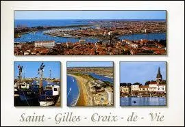 Saint-Gilles-Croix-de-Vie, en Vend&eacute;e, se situe sur ...