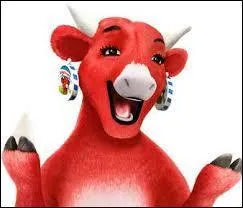 Que fait la vache mascotte d'une marque industrielle de fromage ?