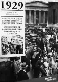 En 1929, durant quel mois la Bourse de New York s'effondra-t-elle ?