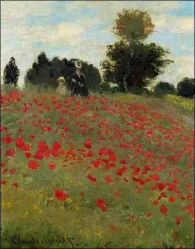 A quel peintre impressionniste français doit-on le tableau "Coquelicots" en 1873 ?