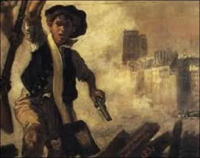 Tout en écoutant la musique, je consulte ma bibliothèque et prends un livre de Victor Hugo paru en 1862, "Les Misérables". Mais, au fait, à quelle révolution correspond la scène où Gavroche trouve la mort en essayant de récupérer des cartouches non brûlées près des barricades, pour ses camarades ?