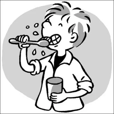 Il faut ____ brosser les dents avant de ____ coucher.