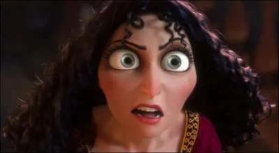 Dans Raiponce, c'est elle la vilaine. Elle a enlevé Raiponce pour s'approprier le pouvoir de rajeunissement de la chevelure de la jeune fille, ouh, "la pas gentille". Mais elle meurt quand même, comment, mais vous allez me le dire.