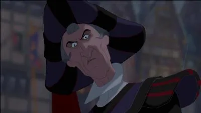 Le Bossu de Notre dame. Le méchant Frollo poursuit, épée à la main, Esméralda et Quasimodo, en haut de Notre Dame de Paris. Que va-t-il se passer ensuite ?