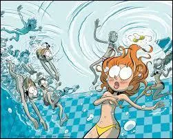 Qui Vicky noie-t-elle en pensant noyer la femme du maitre-nageur ?