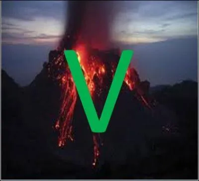 V comme Volcanologie : laquelle de ces couleurs ne désigne pas un type de volcan ?