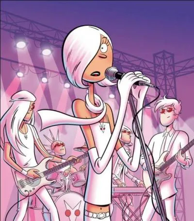 Dans le tome 5, Karine change de style. De quelle couleur teint-elle ses cheveux ?
 ?