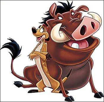 Dans " Le Roi Lion". Qui est Timon ? Qui est Pumba ?