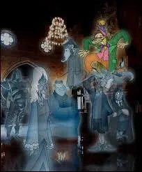 Tous les fantômes ainsi que Peeves scintillent.